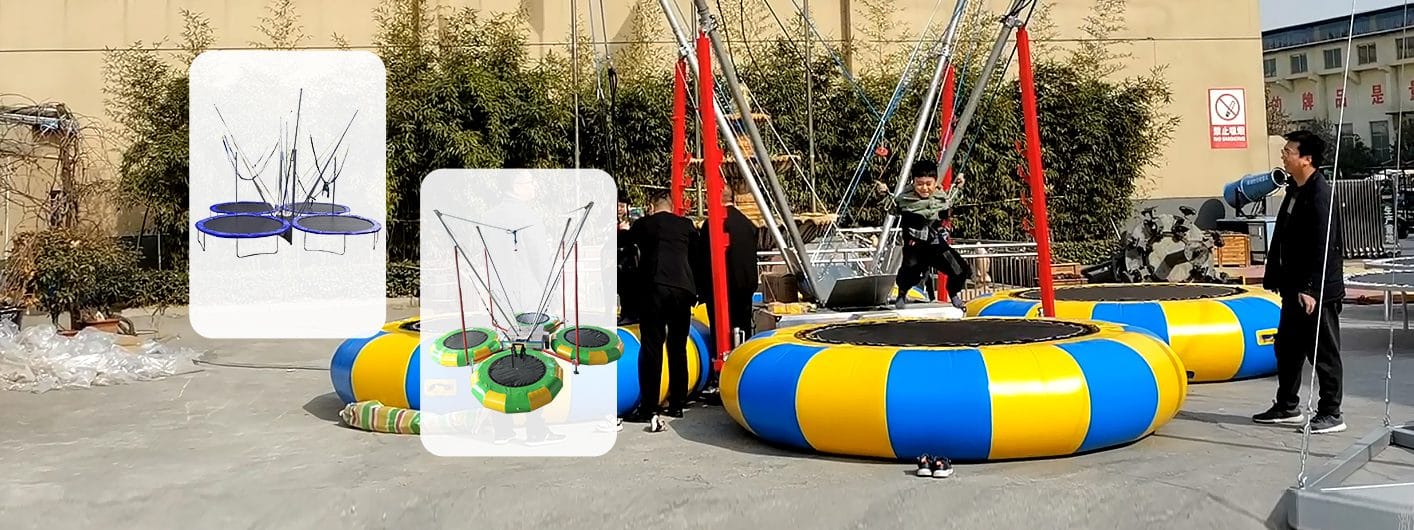 4 in 1 bungee trampoline for community park