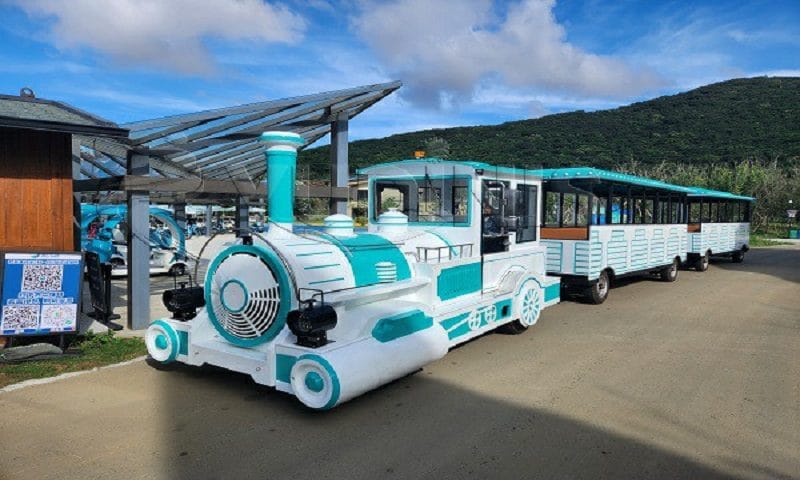 58-seat high-capacity trackless train ride for theme parks