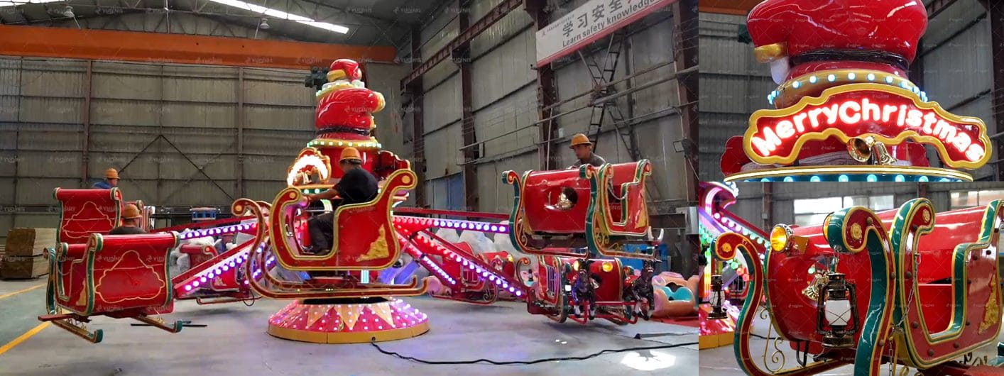 Christmas Self-Control Flying Plane Ride for Sale – Bring the Joy of Santa to Your Park