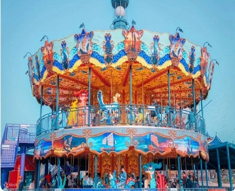 Ocean theme Double Decker Carousel for sale